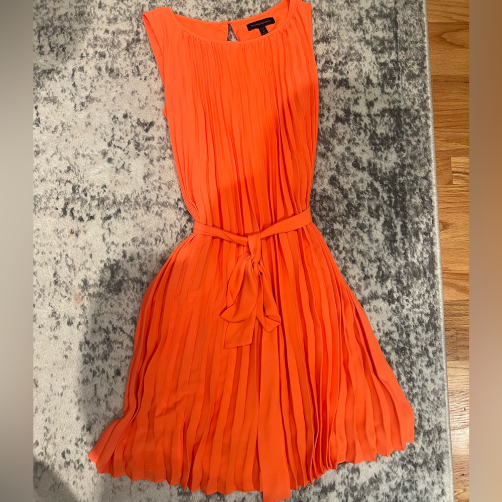 banana republic orange dress